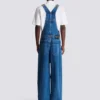 Salopette in denim blu scuro