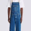 Salopette in denim blu scuro