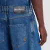 Salopette in denim blu scuro
