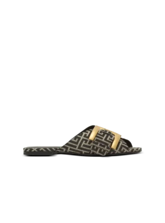 Sandali Anthem piatti in jacquard monogramma