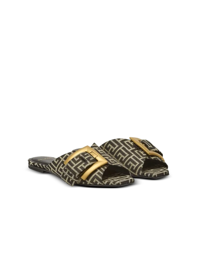 Sandali Anthem piatti in jacquard monogramma Sandali Anthem piatti in jacquard monogramma