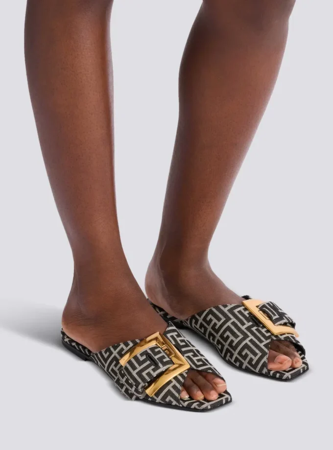 Sandali Anthem piatti in jacquard monogramma Sandali Anthem piatti in jacquard monogramma