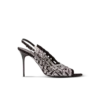 Sandali in camoscio con frange e strass
