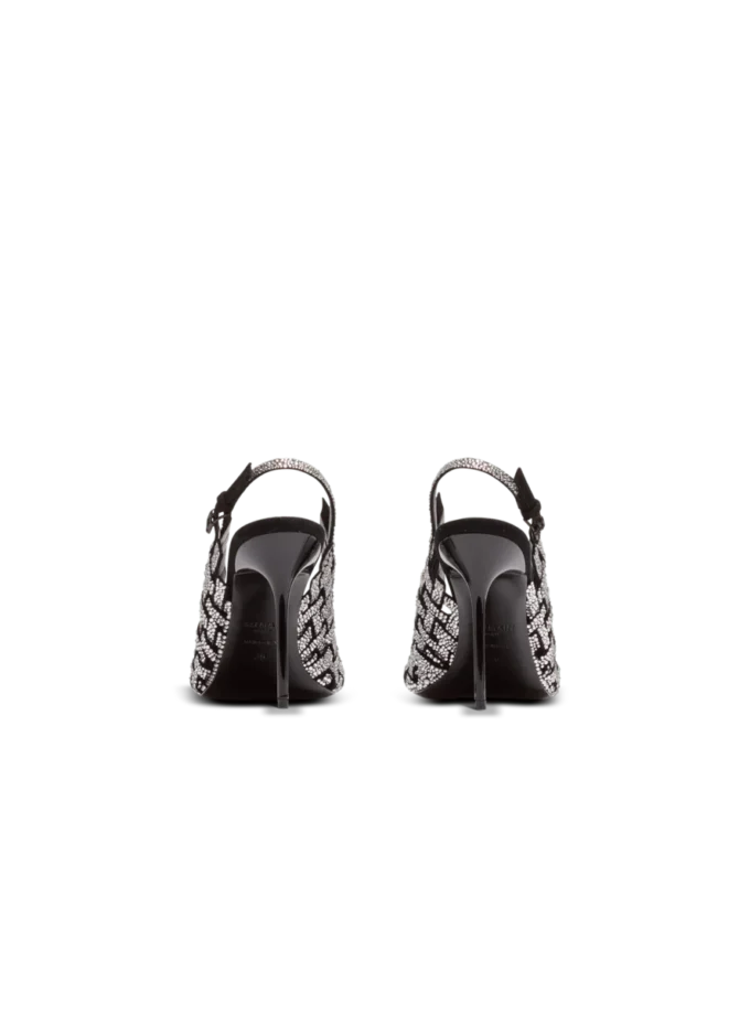 Sandali in camoscio con frange e strass