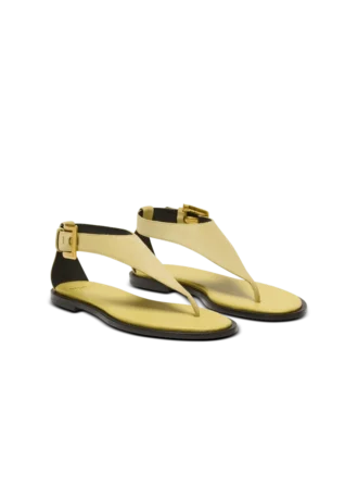 Sandali piatti Anthem con cinturino in pelle scamosciata