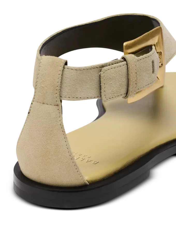 Sandali piatti Anthem con cinturino in pelle scamosciata Sandali piatti Anthem con cinturino in pelle scamosciata