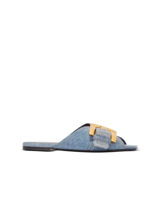 Sandali piatti in denim Anthem