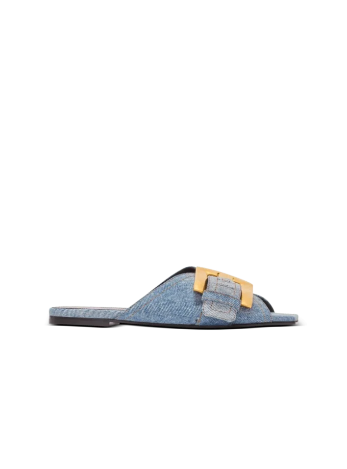Sandali piatti in denim Anthem Sandali piatti in denim Anthem