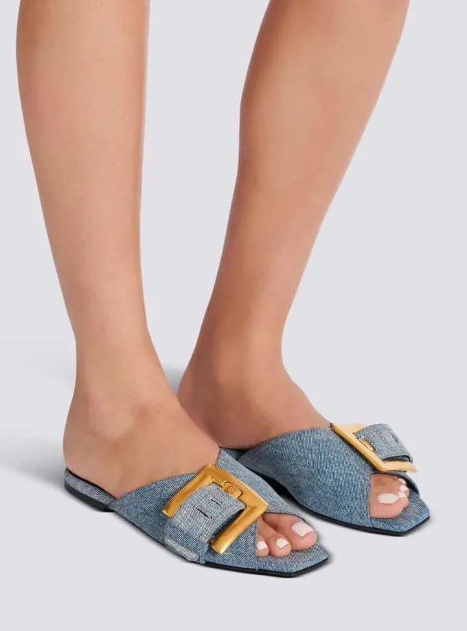 Sandali piatti in denim Anthem Sandali piatti in denim Anthem