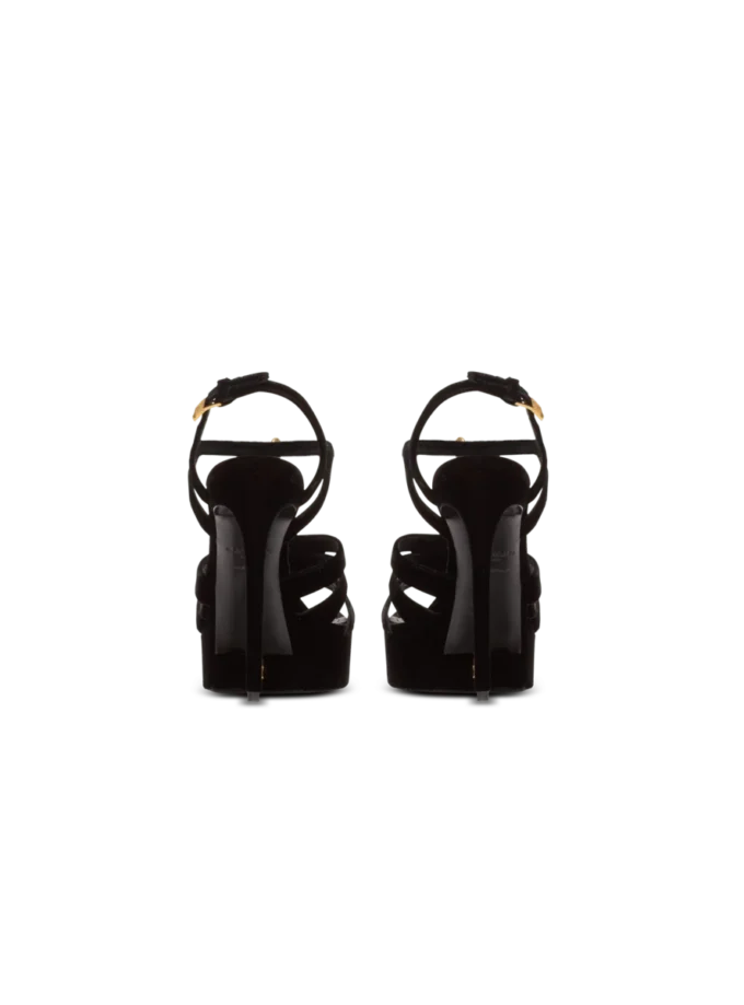 Sandali Sync con plateau in velluto Sandali Sync con plateau in velluto