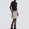 Shorts comodi in raso Principe di Galles Shorts comodi in raso Principe di Galles