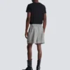 Shorts comodi in raso Principe di Galles Shorts comodi in raso Principe di Galles