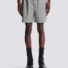 Shorts comodi in raso Principe di Galles Shorts comodi in raso Principe di Galles