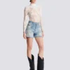 Shorts corti in denim Diamond Shorts corti in denim Diamond