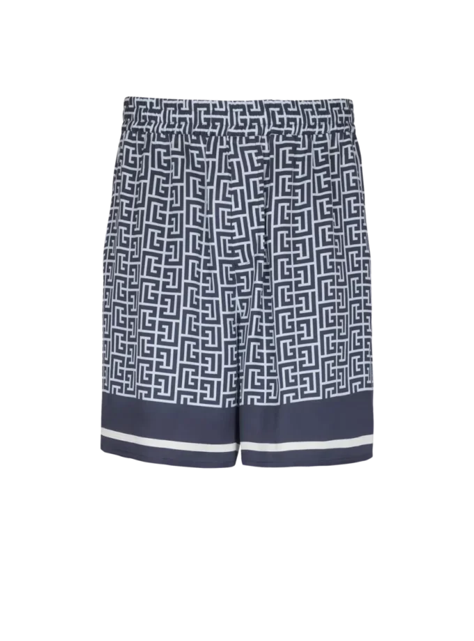 Shorts fluidi con monogramma Shorts fluidi con monogramma