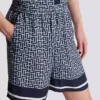 Shorts fluidi con monogramma Shorts fluidi con monogramma