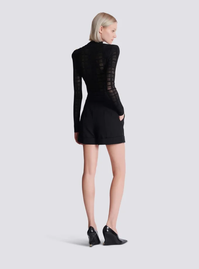 Shorts Grain de poudre con cintura Shorts Grain de poudre con cintura