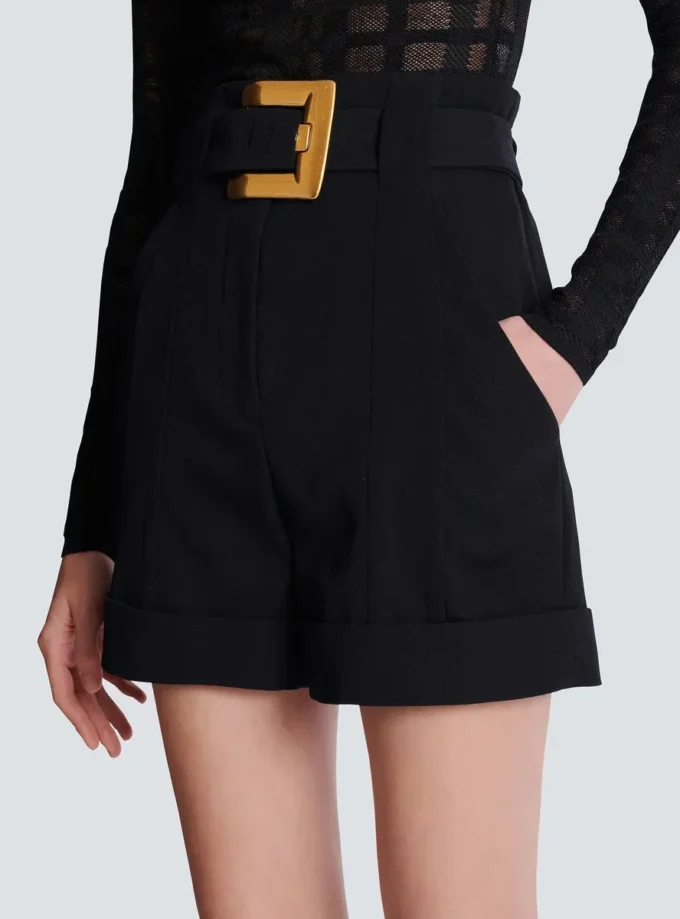 Shorts Grain de poudre con cintura Shorts Grain de poudre con cintura