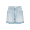 Shorts in denim con monogramma Shorts in denim con monogramma