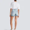 Shorts in denim con monogramma Shorts in denim con monogramma