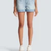 Shorts in denim con monogramma Shorts in denim con monogramma