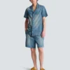 Shorts in denim slavato Shorts in denim slavato
