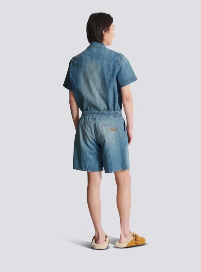 Shorts in denim slavato Shorts in denim slavato