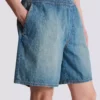 Shorts in denim slavato Shorts in denim slavato