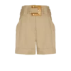 Shorts in gabardine di cotone con cintura Shorts in gabardine di cotone con cintura