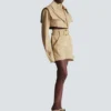 Shorts in gabardine di cotone con cintura Shorts in gabardine di cotone con cintura