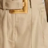 Shorts in gabardine di cotone con cintura Shorts in gabardine di cotone con cintura