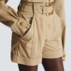 Shorts in gabardine di cotone con cintura Shorts in gabardine di cotone con cintura