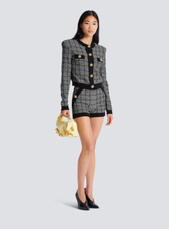 Shorts in tweed leggero