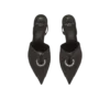 Slingback in raso con piercing