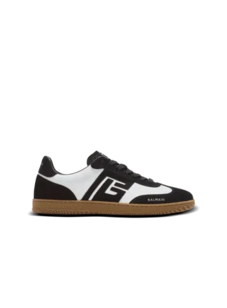 Sneakers Balmain Swan in pelle di vitello e pelle scamosciata