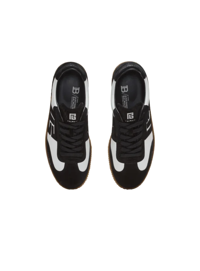 Sneakers Balmain Swan in pelle di vitello e pelle scamosciata Sneakers Balmain Swan in pelle di vitello e pelle scamosciata