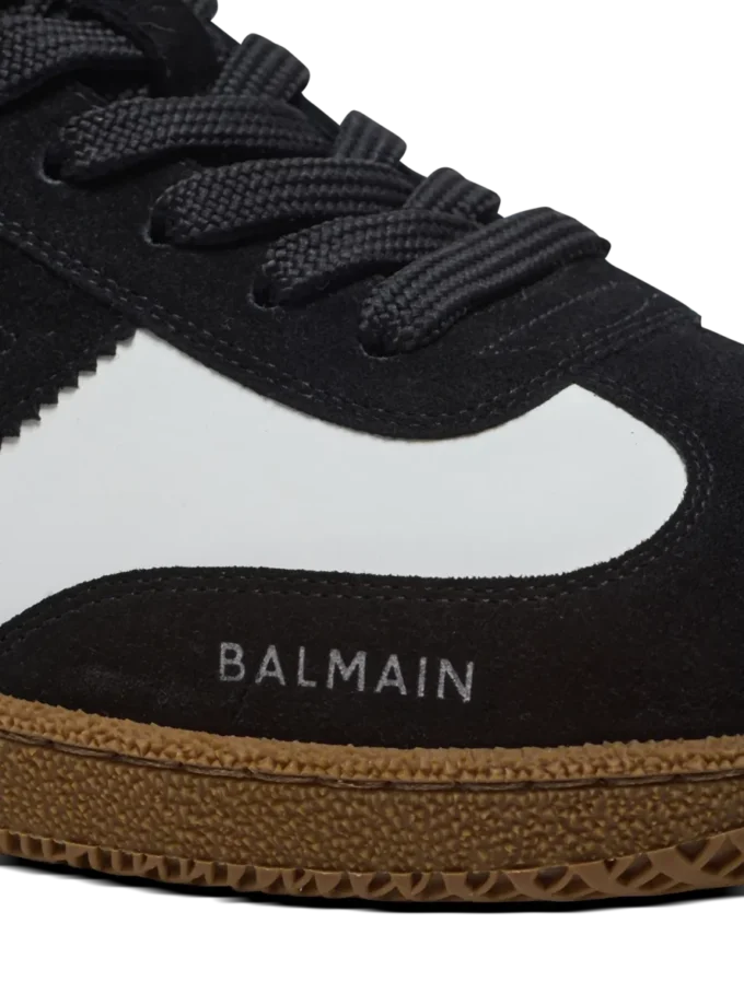 Sneakers Balmain Swan in pelle di vitello e pelle scamosciata Sneakers Balmain Swan in pelle di vitello e pelle scamosciata