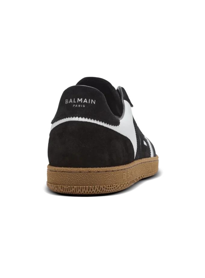 Sneakers Balmain Swan in pelle di vitello e pelle scamosciata Sneakers Balmain Swan in pelle di vitello e pelle scamosciata