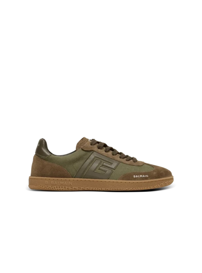 Sneakers Balmain Swan in pelle e tela Sneakers Balmain Swan in pelle e tela