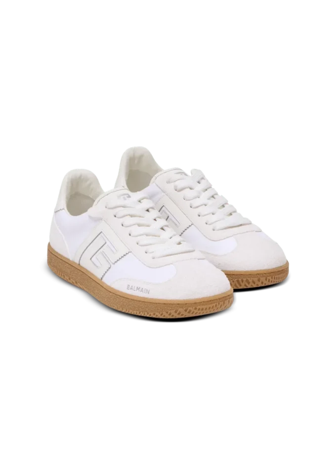 Sneakers Balmain Swan in pelle e tela Sneakers Balmain Swan in pelle e tela