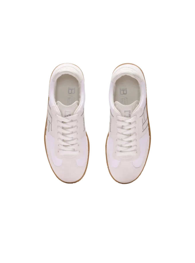 Sneakers Balmain Swan in pelle e tela Sneakers Balmain Swan in pelle e tela