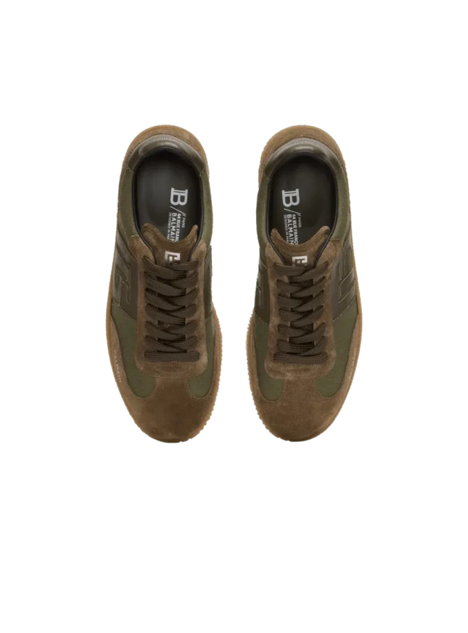 Sneakers Balmain Swan in pelle e tela Sneakers Balmain Swan in pelle e tela