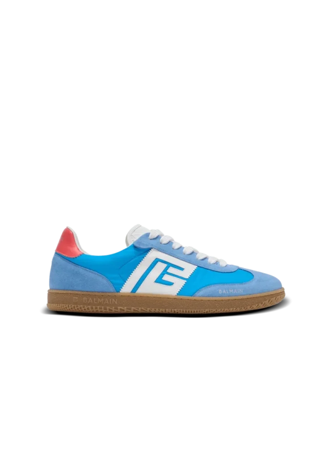Sneakers Balmain Swan in pelle, pelle scamosciata e nylon Sneakers Balmain Swan in pelle, pelle scamosciata e nylon