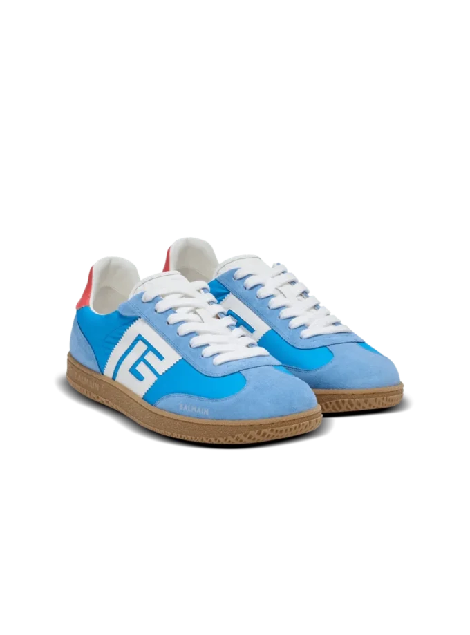 Sneakers Balmain Swan in pelle, pelle scamosciata e nylon Sneakers Balmain Swan in pelle, pelle scamosciata e nylon