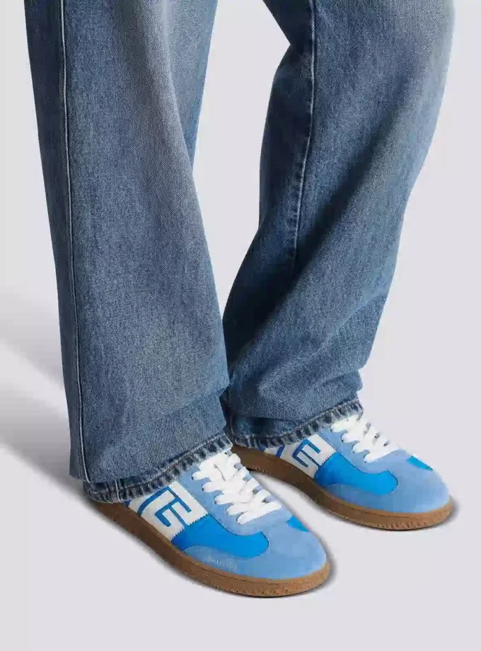 Sneakers Balmain Swan in pelle, pelle scamosciata e nylon Sneakers Balmain Swan in pelle, pelle scamosciata e nylon
