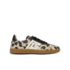Sneakers Balmain Swan in pelle scamosciata con stampa leopardata Sneakers Balmain Swan in pelle scamosciata con stampa leopardata