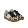 Sneakers Balmain Swan in pelle scamosciata con stampa leopardata Sneakers Balmain Swan in pelle scamosciata con stampa leopardata
