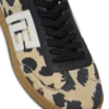 Sneakers Balmain Swan in pelle scamosciata con stampa leopardata Sneakers Balmain Swan in pelle scamosciata con stampa leopardata