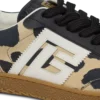 Sneakers Balmain Swan in pelle scamosciata con stampa leopardata Sneakers Balmain Swan in pelle scamosciata con stampa leopardata