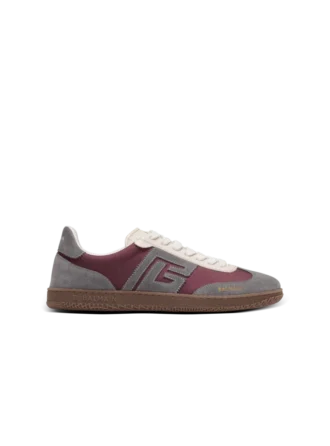 Sneakers Balmain Swan in pelle scamosciata e nylon